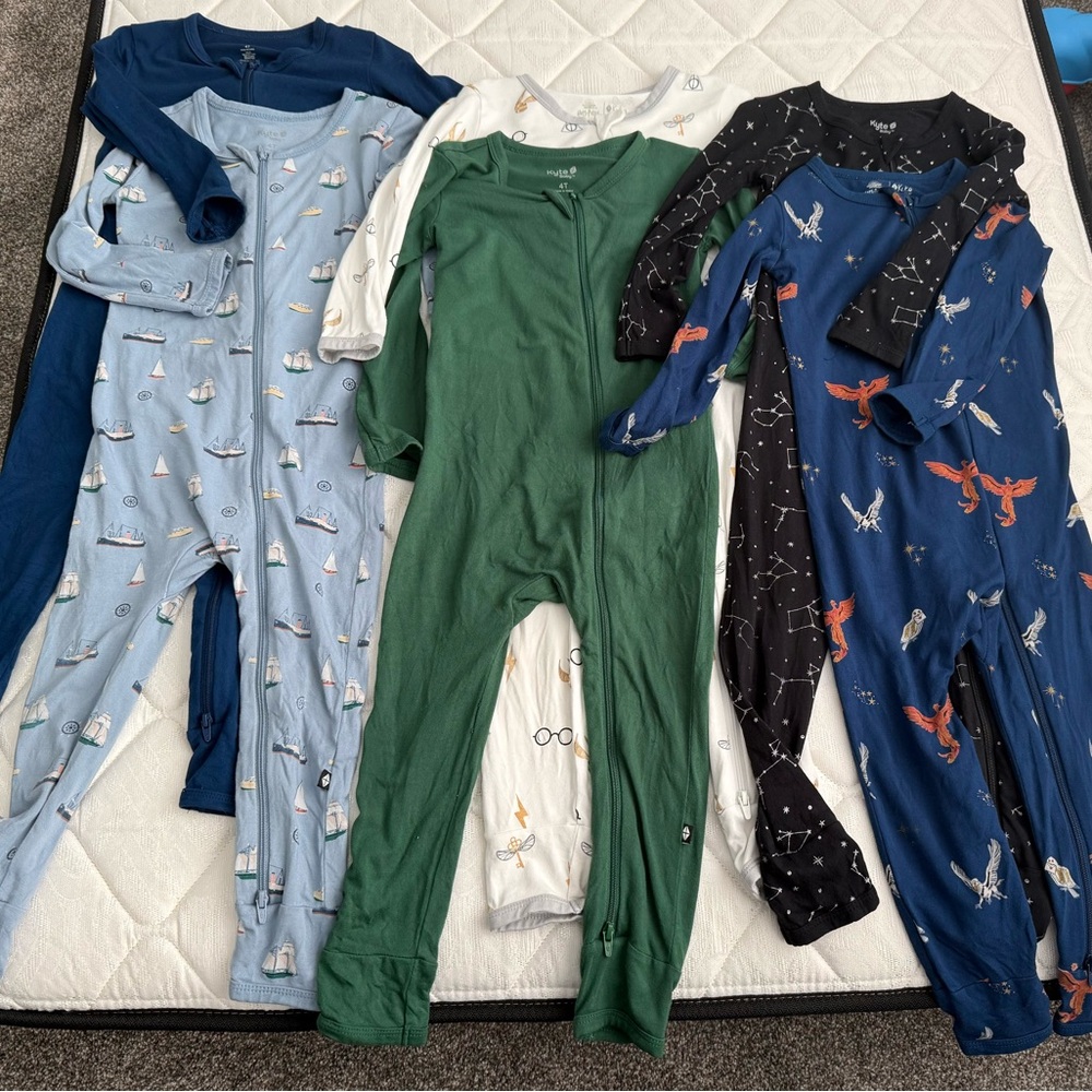 Kyte baby zippered romper bundle 4T
